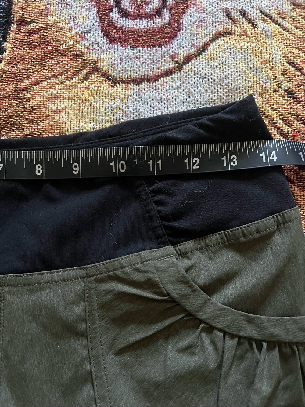 Prana Olive Green Stretch Waist Travel Pants - Picture 7 of 9